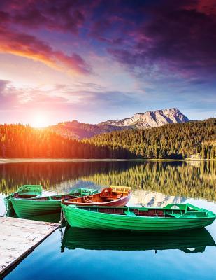 Read online Daily Planner Journal: 365   Days Bullet Journaling Blank Notebook with Sections for Date, Time, Notes, Lists & Doodles! 8.5 X 11 Size, 380 Pages, Boats on the Lake - NOT A BOOK file in PDF